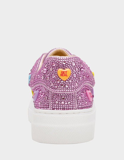 SIDNY PINK MULTI HEARTS - SHOES - Betsey Johnson
