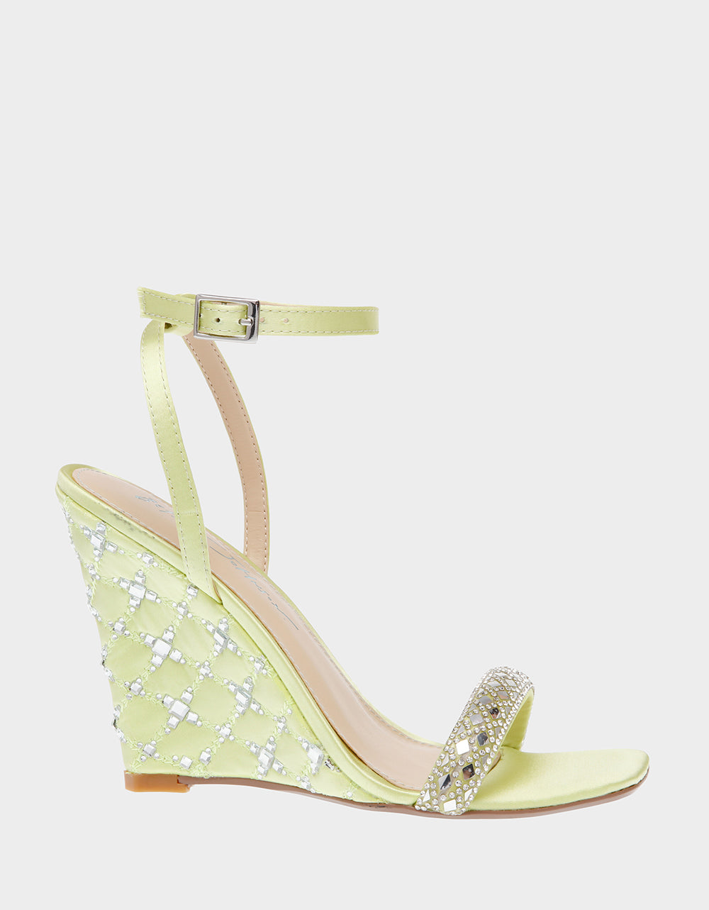 Betsey Johnson Women's Simon Lime - Yellow - Wedge Sandals