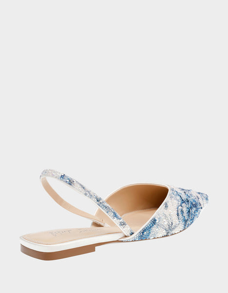 VANCE BLUE FLORAL - SHOES - Betsey Johnson