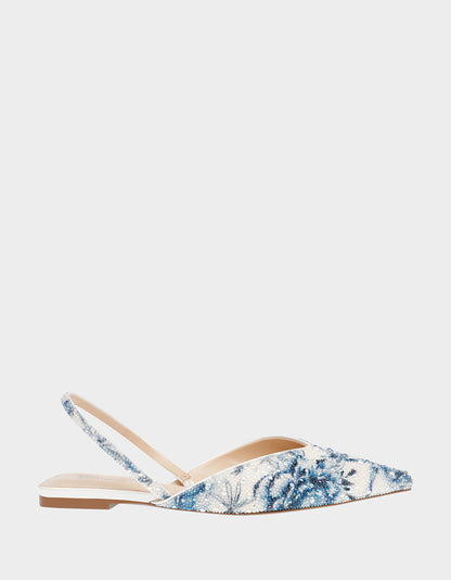 VANCE BLUE FLORAL - SHOES - Betsey Johnson