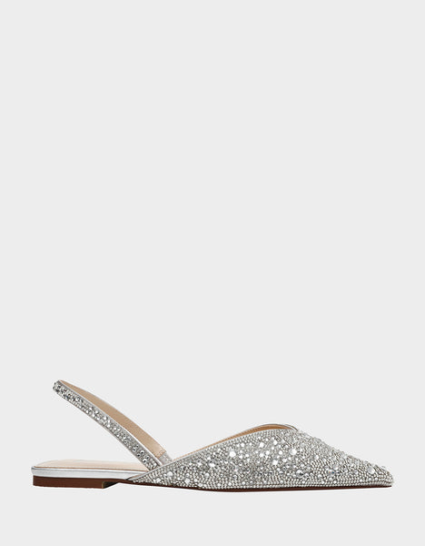 blue by betsey johnson molly rhinestone slingback dress flats Blue by Betsey Johnson Women's Sb-Molly Pointed Toe Flat