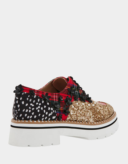 SKYYLA RED PLAID MULTI - SHOES - Betsey Johnson