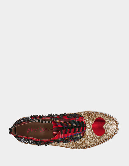 SKYYLA RED PLAID MULTI - SHOES - Betsey Johnson