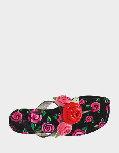 TRENTEN BLACK ROSE - SHOES - Betsey Johnson