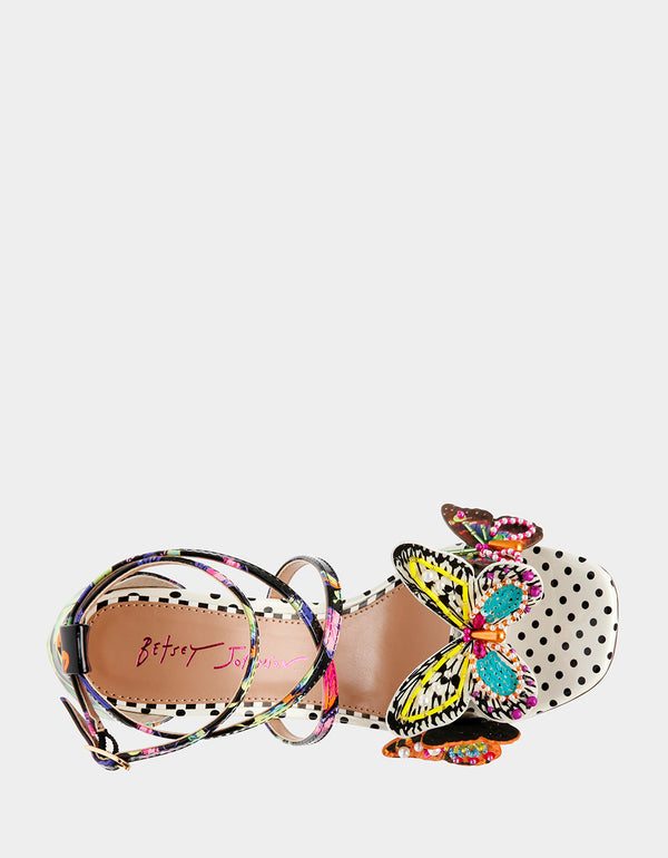 TRUDIE BLACK BUTTERFLY - SHOES - Betsey Johnson