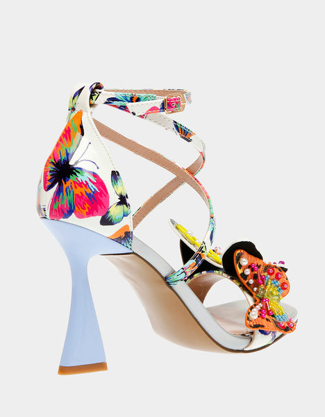 TRUDIE WHITE BUTTERFLY - SHOES - Betsey Johnson