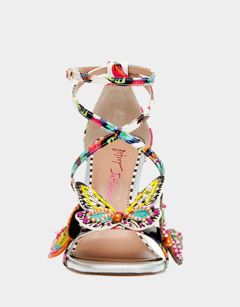 TRUDIE WHITE BUTTERFLY - SHOES - Betsey Johnson