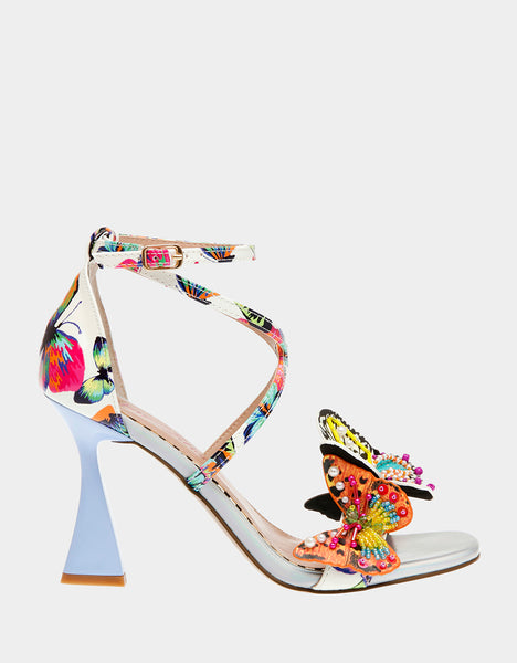 TRUDIE WHITE BUTTERFLY - SHOES - Betsey Johnson