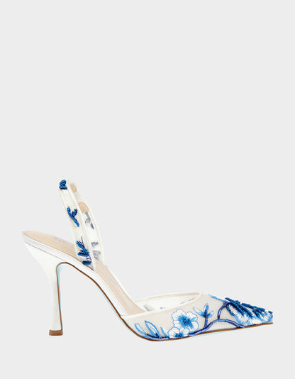 PATCH BLUE FLORAL - SHOES - Betsey Johnson