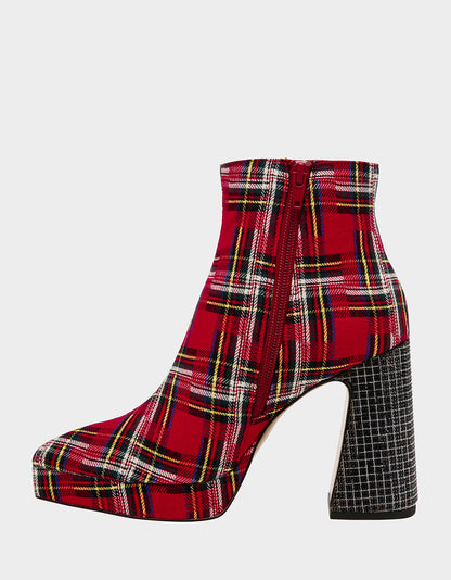 RAYLAN RED PLAID - SHOES - Betsey Johnson