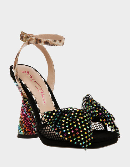 AISHA BLACK MULTI - SHOES - Betsey Johnson