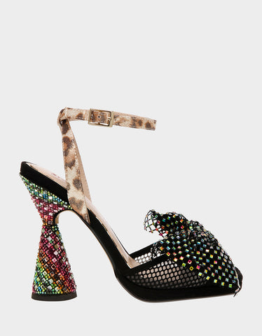 AISHA BLACK MULTI | Women's Heels – Betsey Johnson