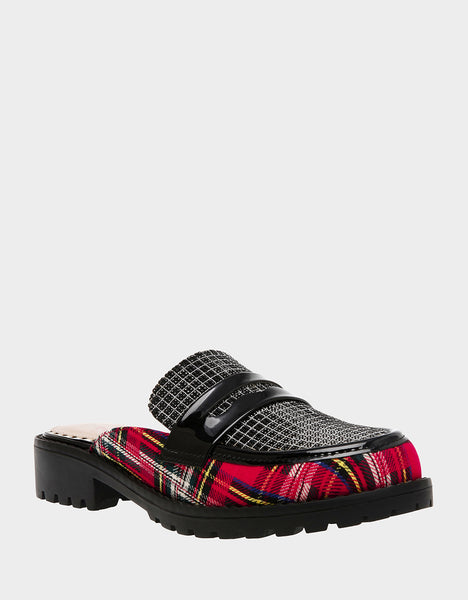 Plaid loafers clearance