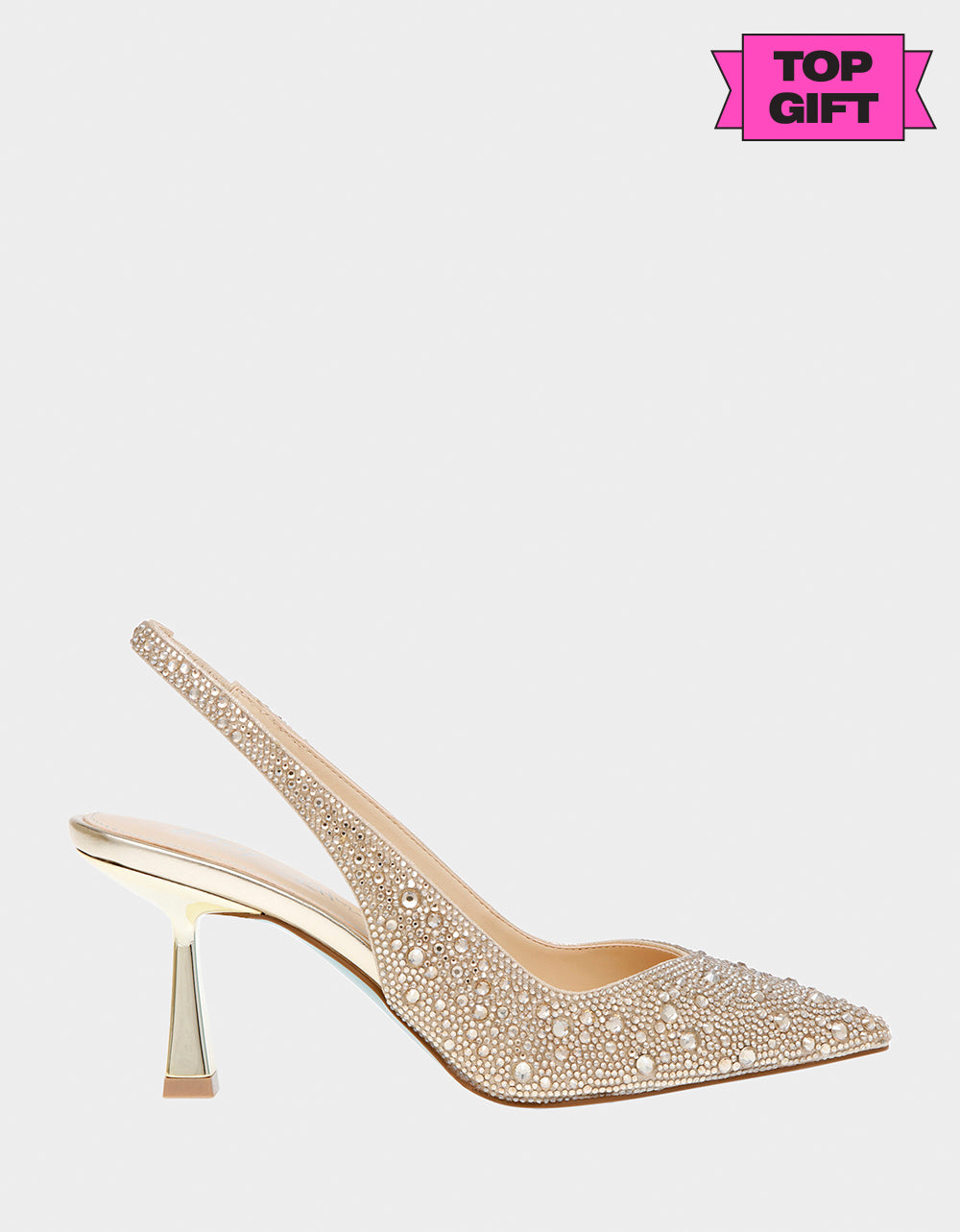 CLARK HEELS GOLD - SHOES - Betsey Johnson