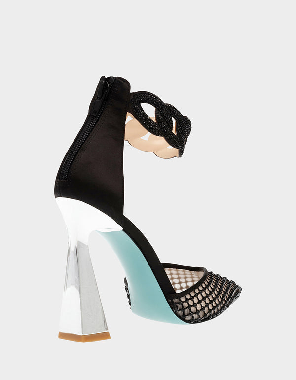 JAD BLACK Pointed Toe Bridal Heel | Women's Heels – Betsey Johnson