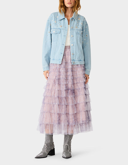 PEARL POWER JACKET DENIM