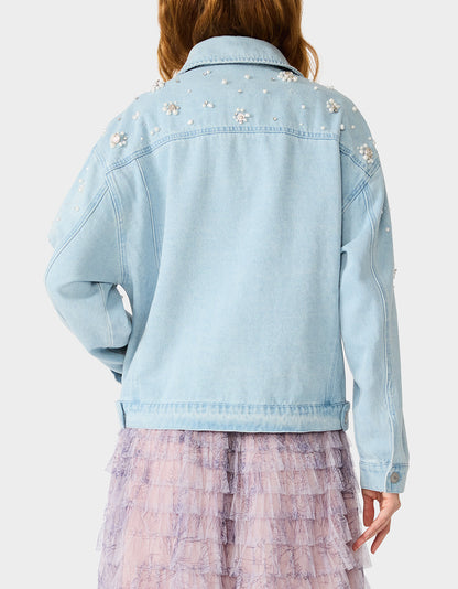 PEARL POWER JACKET DENIM