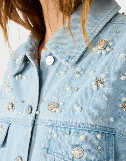 PEARL POWER JACKET DENIM