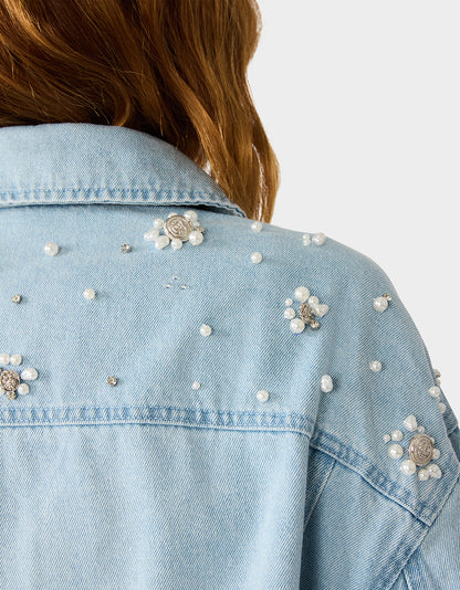 PEARL POWER JACKET DENIM
