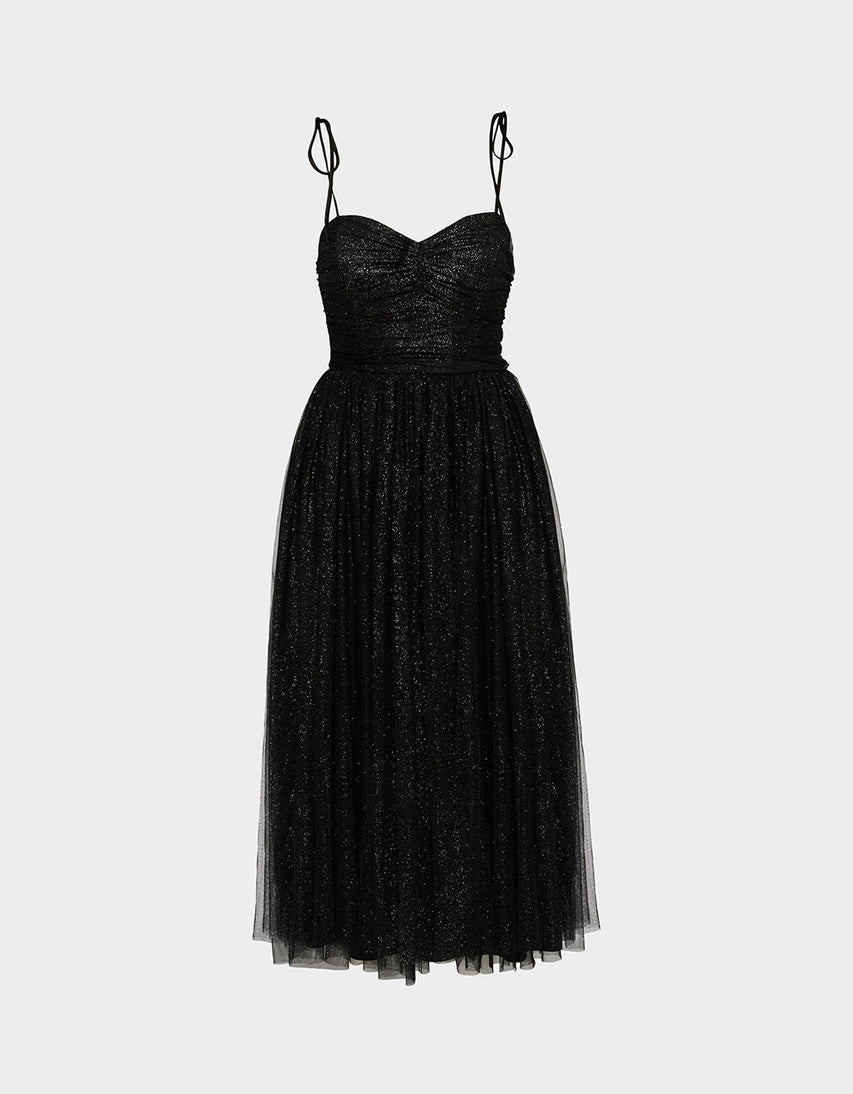 GLITTER TULLE MULTI BLACK - APPAREL - Betsey Johnson