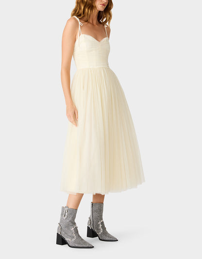 GLITTER TULLE MULTI IVORY