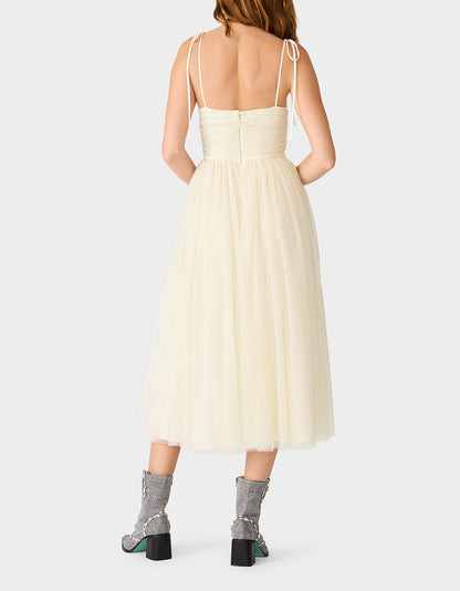 GLITTER TULLE MULTI IVORY