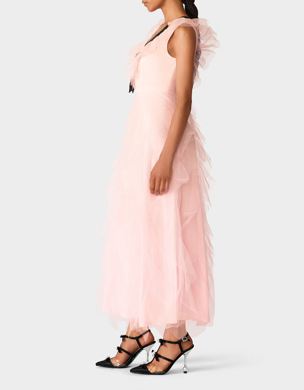 PINK TIERED BOW DRESS - APPAREL - Betsey Johnson - view 4