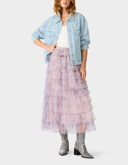 LOVELY LAYERS SKIRT LIGHT PURPLE