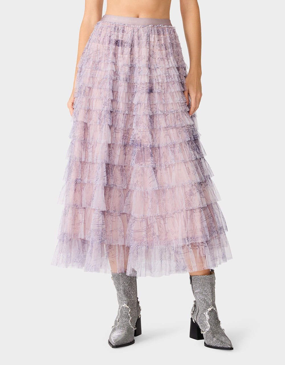 LOVELY LAYERS SKIRT LIGHT PURPLE