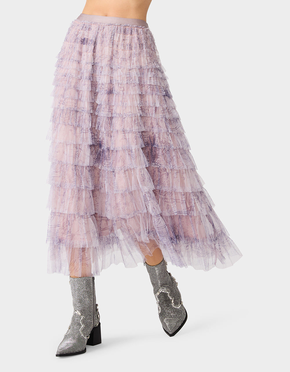 LOVELY LAYERS SKIRT LIGHT PURPLE - view 3