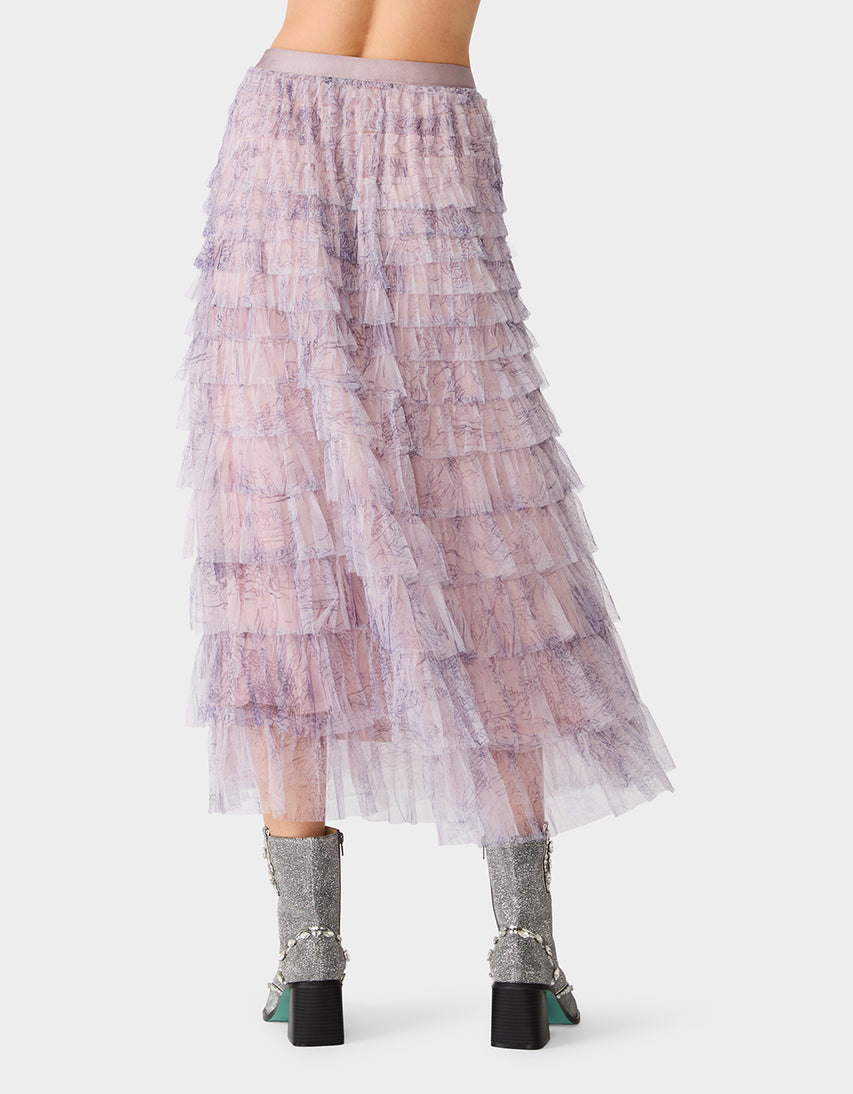 LOVELY LAYERS SKIRT LIGHT PURPLE