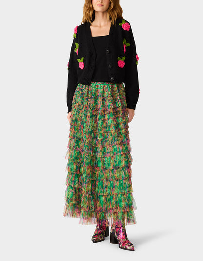 LOVELY LAYERS SKIRT GREEN