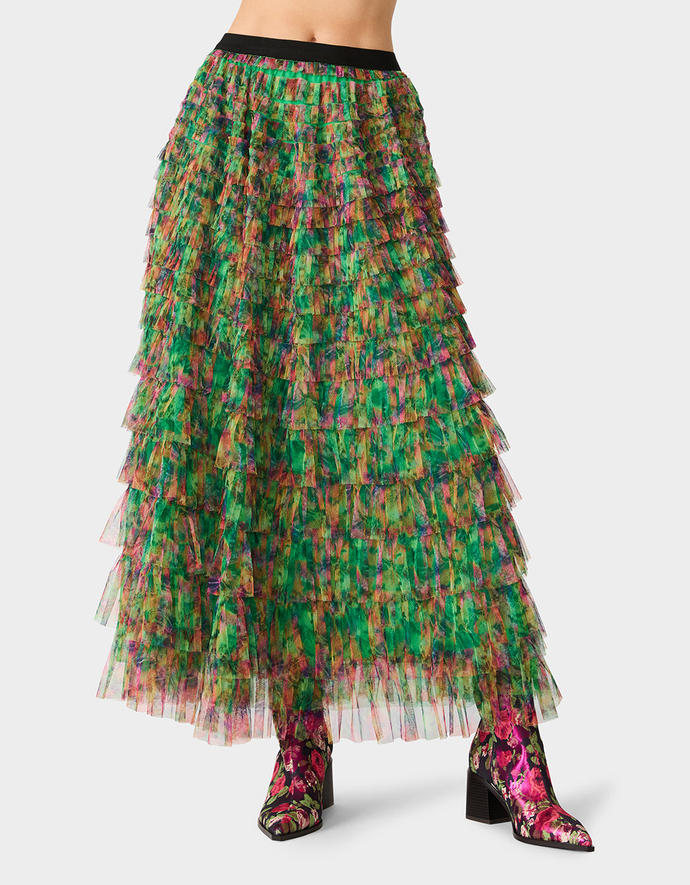 LOVELY LAYERS SKIRT GREEN