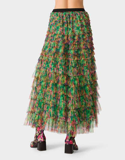 LOVELY LAYERS SKIRT GREEN