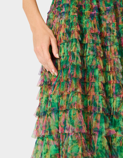 LOVELY LAYERS SKIRT GREEN