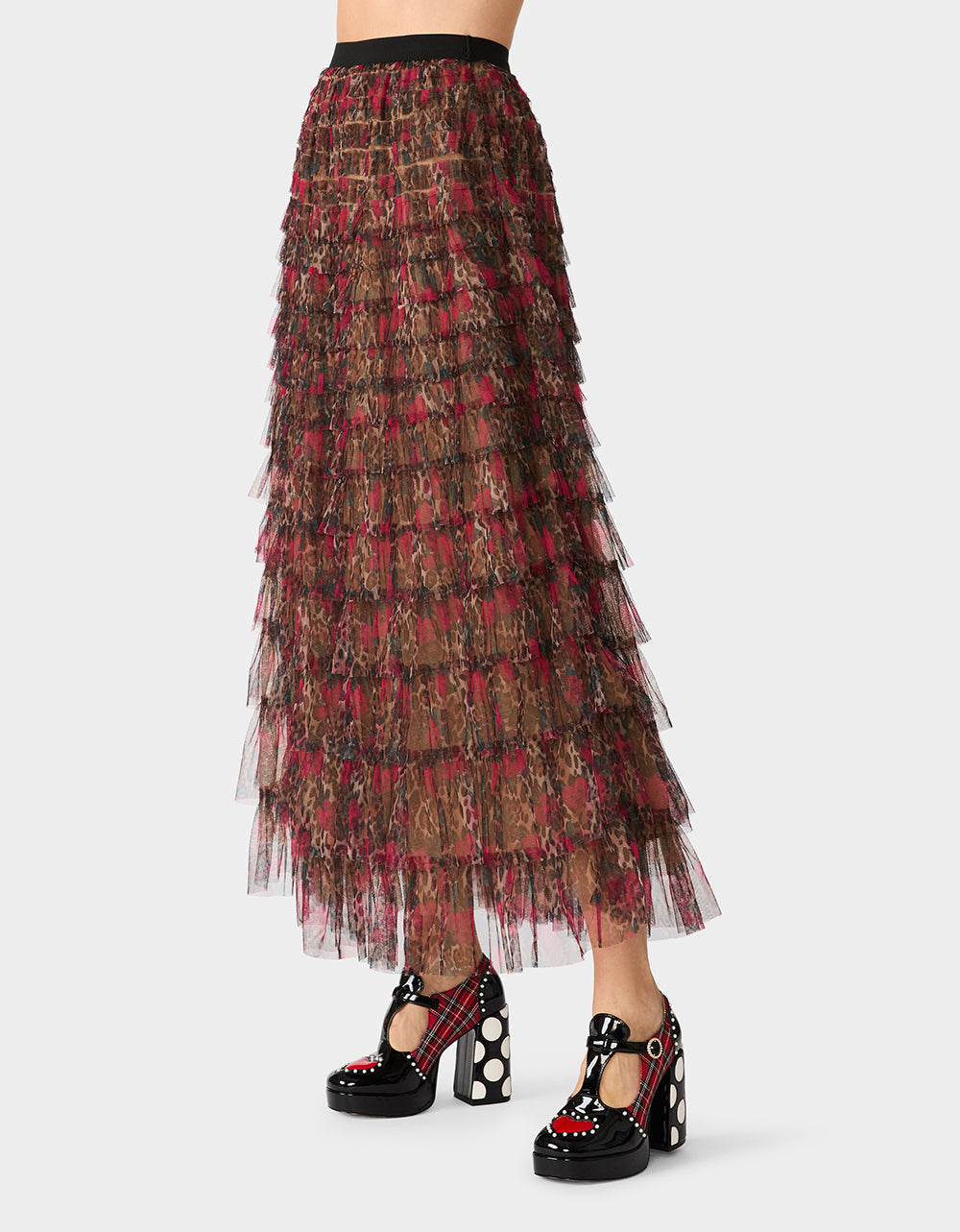 LOVELY LAYERS SKIRT LEOPARD ROSE - view 4