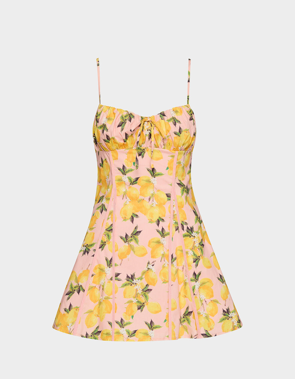 Women's Lovely Lemons Dress in Pink | Size Large