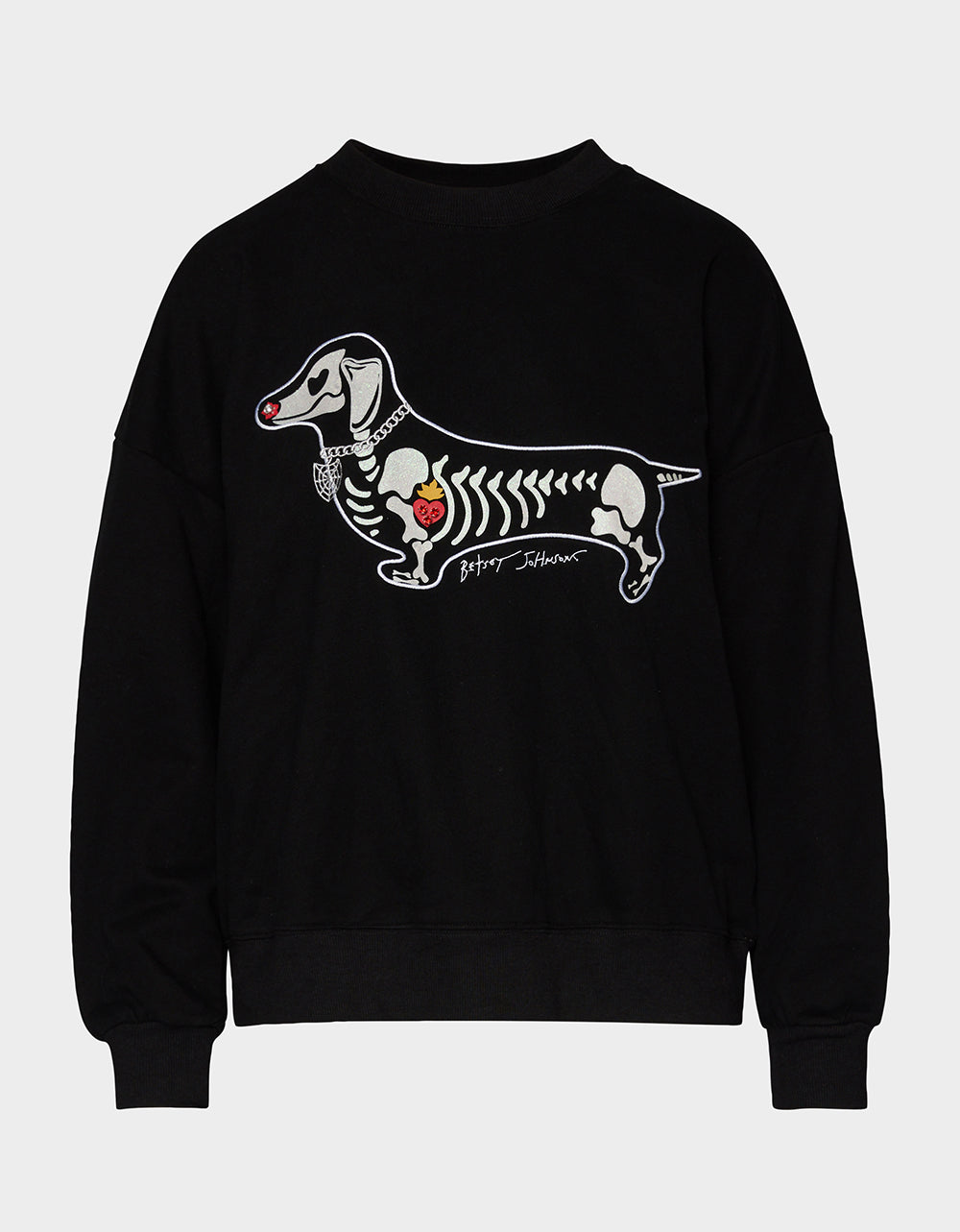 HALLOWEENIE SWEATSHIRT BLACK - APPAREL - Betsey Johnson - view 7