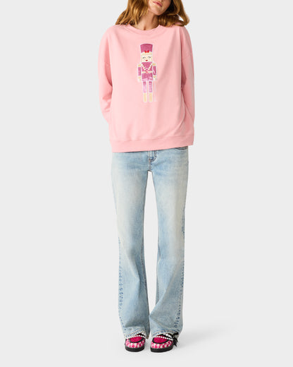 NUTCRACKER SWEATSHIRT PINK - APPAREL - Betsey Johnson