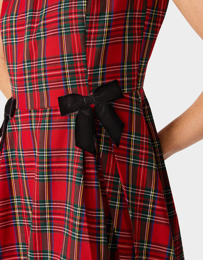 TARTAN TOAST DRESS RED PLAID - APPAREL - Betsey Johnson