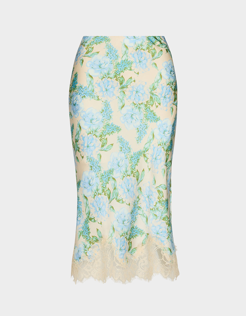 FLORAL SLIP SKIRT LIGHT BLUE - APPAREL - Betsey Johnson - view 2