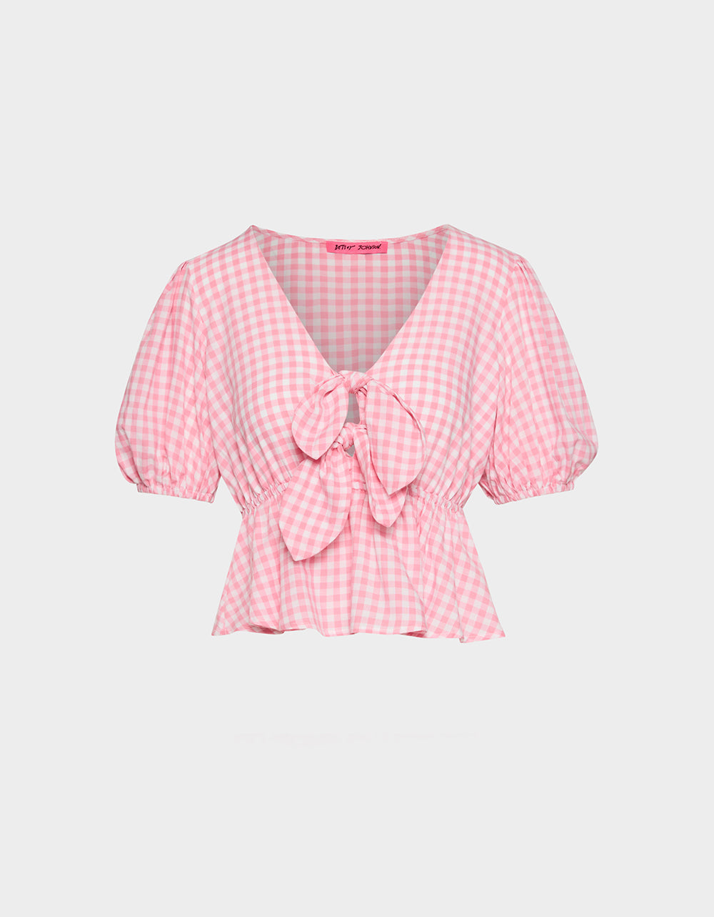 PICNIC TIE TOP PINK - APPAREL - Betsey Johnson - view 2