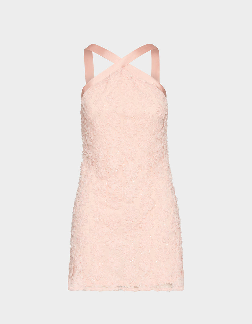 BLUSH BLOSSOM DRESS BLUSH - APPAREL - Betsey Johnson