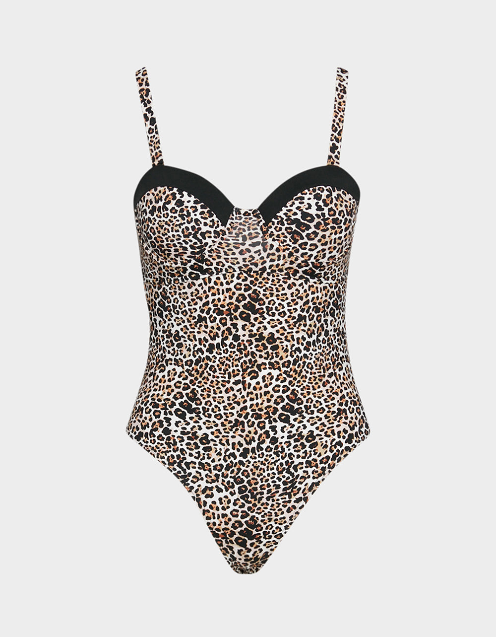 CHARMING CHEETAH ONE PIECE SWIMSUIT CHEETAH PRINT - APPAREL - Betsey Johnson