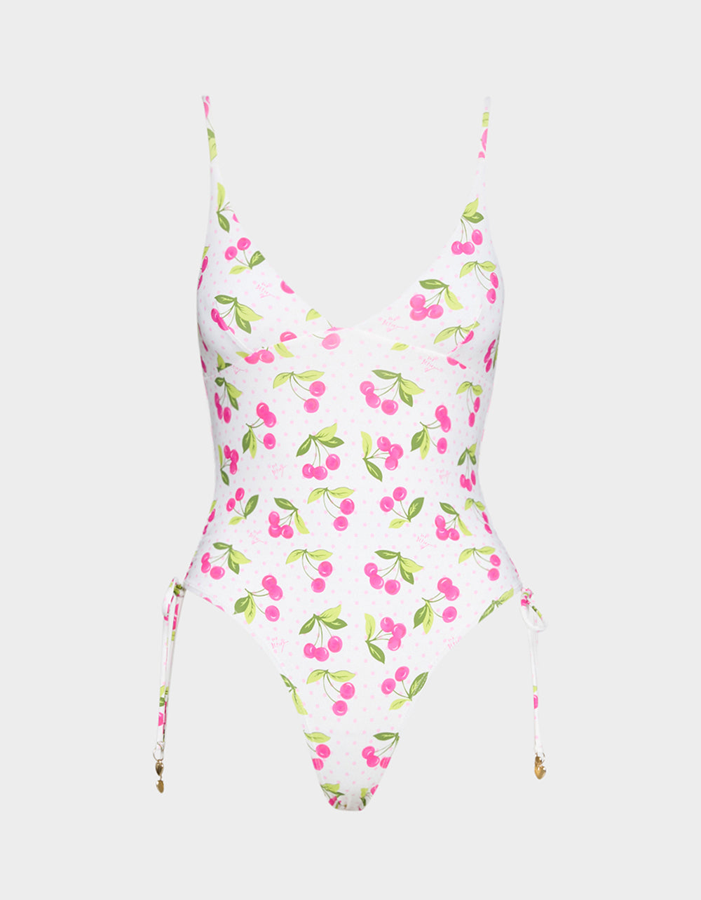 JUICY CHERRY ONE PIECE SWIMSUIT PINK MULTI - APPAREL - Betsey Johnson - view 2
