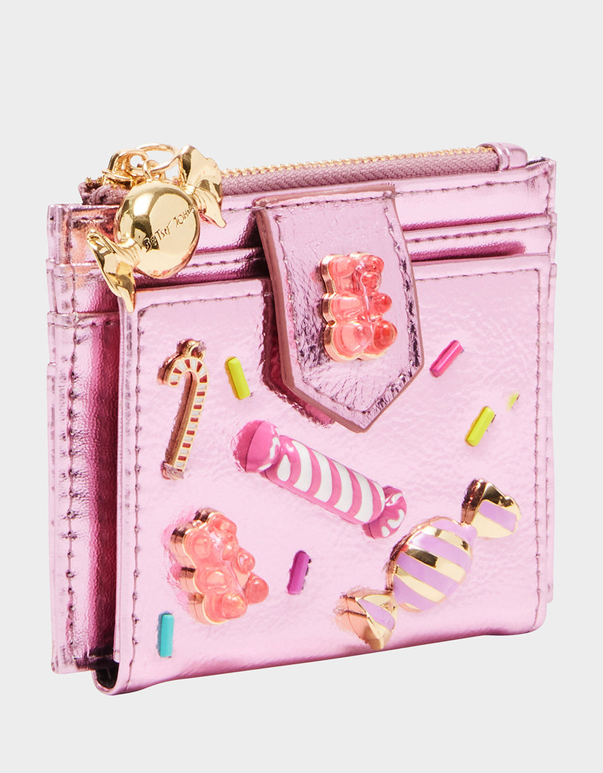 CANDY BIFOLD WALLET PINK - HANDBAGS - Betsey Johnson