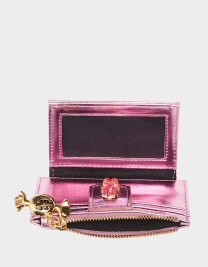 CANDY BIFOLD WALLET PINK - HANDBAGS - Betsey Johnson