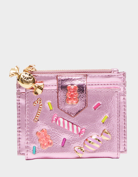 CANDY BIFOLD WALLET PINK Holiday Wallets Betsey Johnson