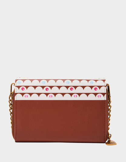 KITSCH GINGERBREAD WALLET ON STRING BROWN - HANDBAGS - Betsey Johnson