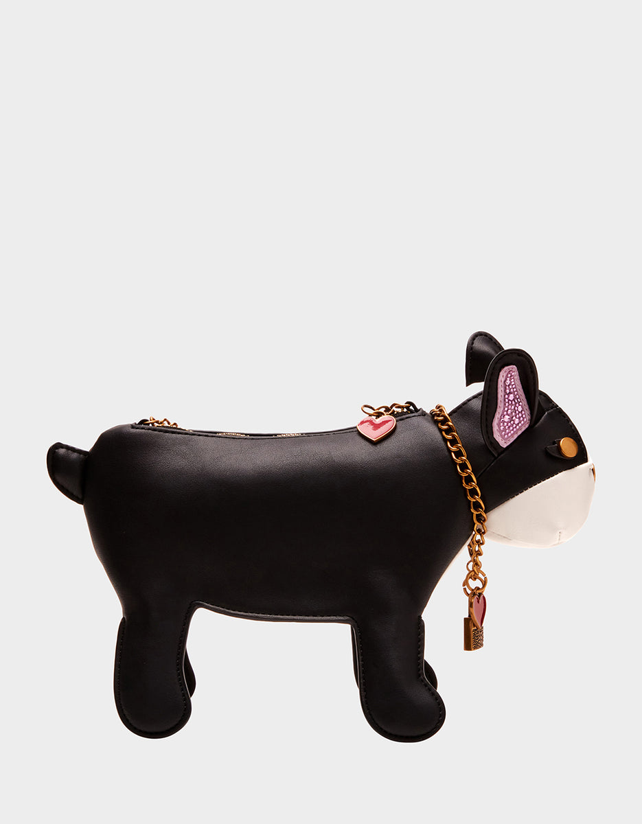 KITSCH FRENCHY CROSSBODY BLACK | French Bulldog Bag – Betsey Johnson